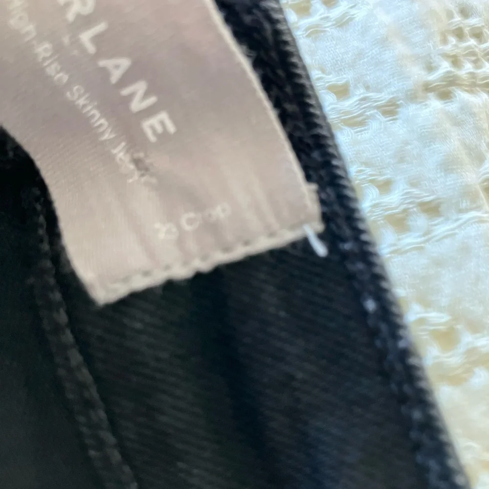 EVERLANE Curvy High-Rise Black Crop Skinny Jeans Size 23 - Picture 12 of 12